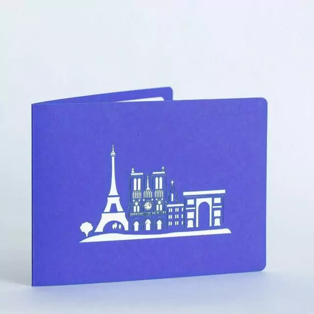 Eiffel Tower, Paris 3D Greeting Card