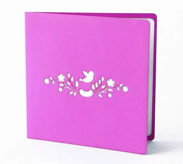 Pink flowers 3D Greeting Card