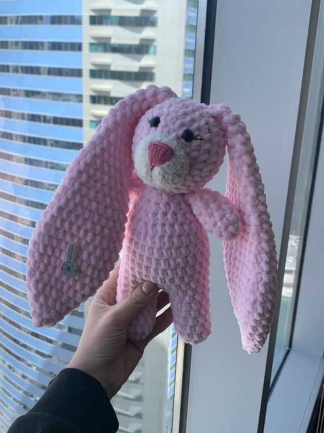 Plush Bunny Knitted Toy