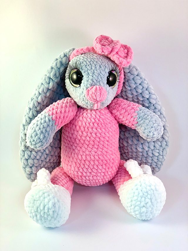 Pink Bunny Knitted Toy