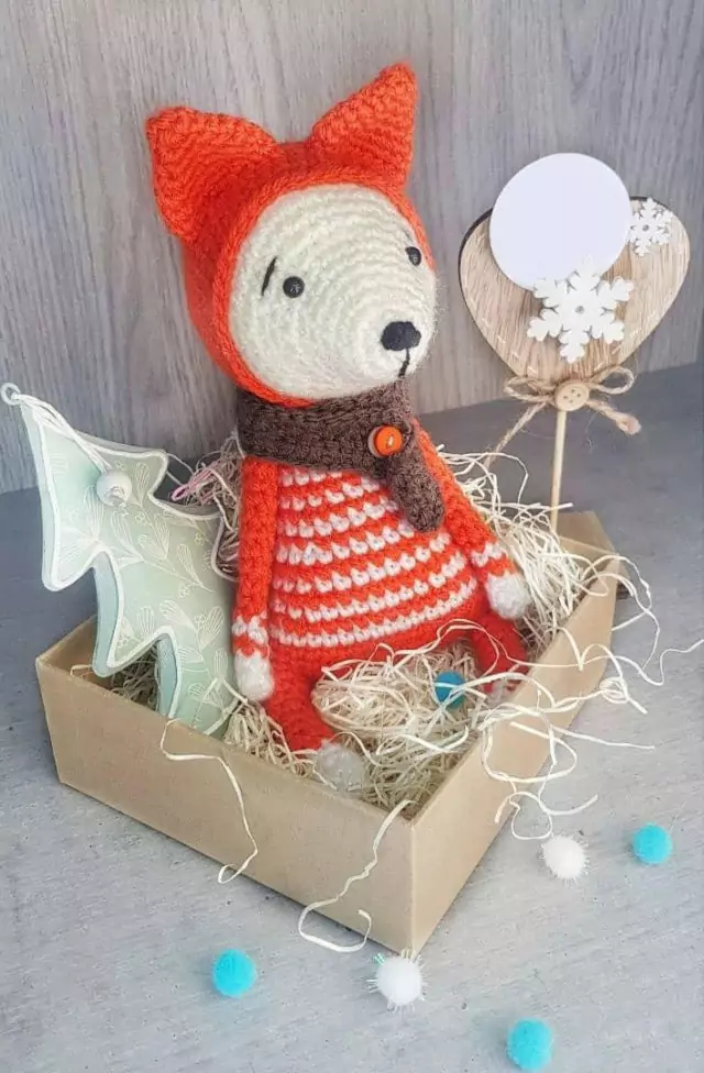 Red Fox Knitted Toy