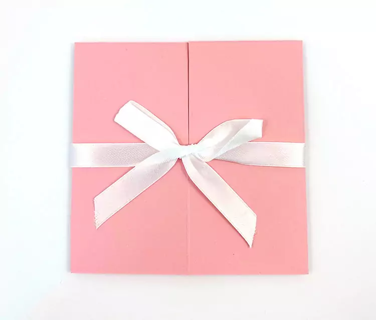 Pink 3D Box with Flowers