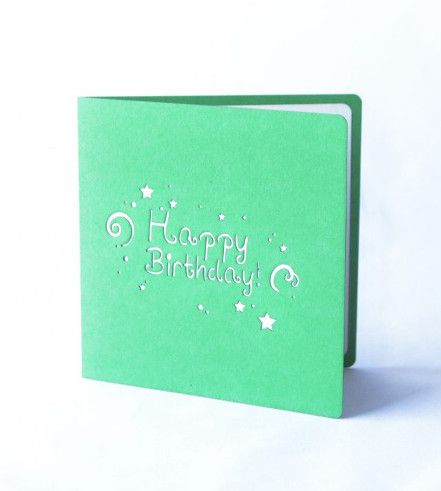 Happy Birthday 3D Greeting Card with Pop-Up Gift