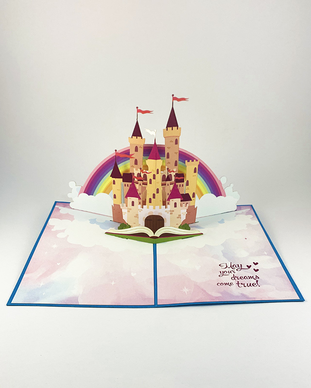 Encouraging Greeting Card with Magical Castle