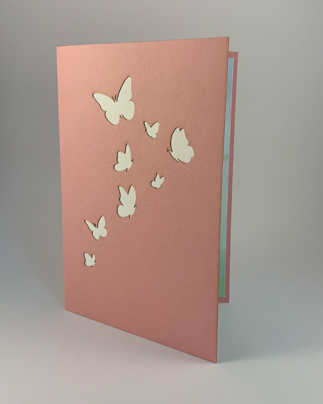 Pink Flowers Greeting Card with “You’re Wonderful” Message