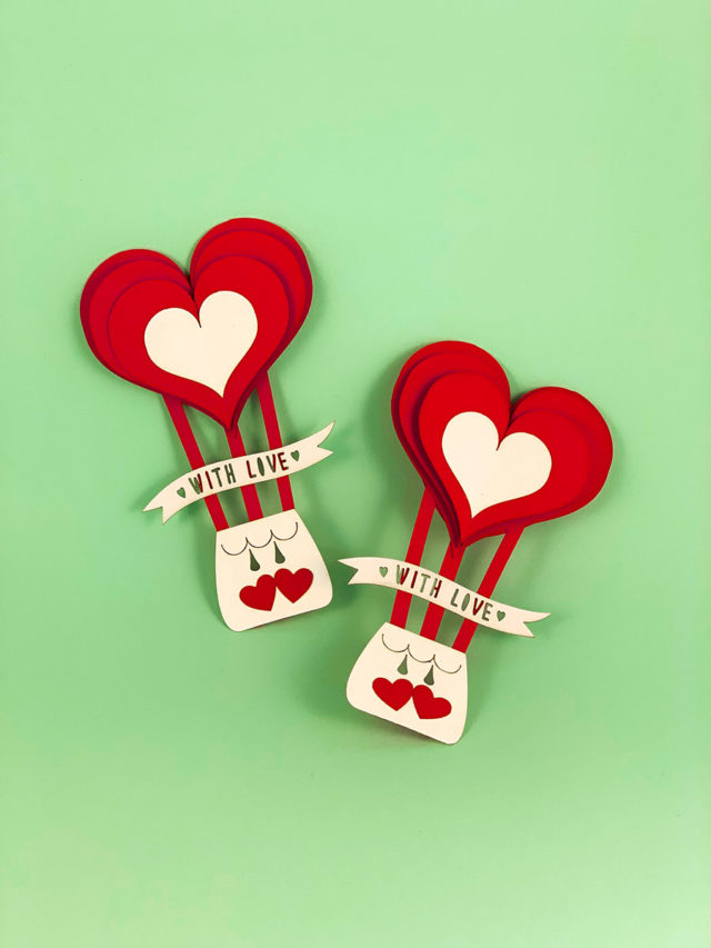 Heart-Shaped Valentine Card