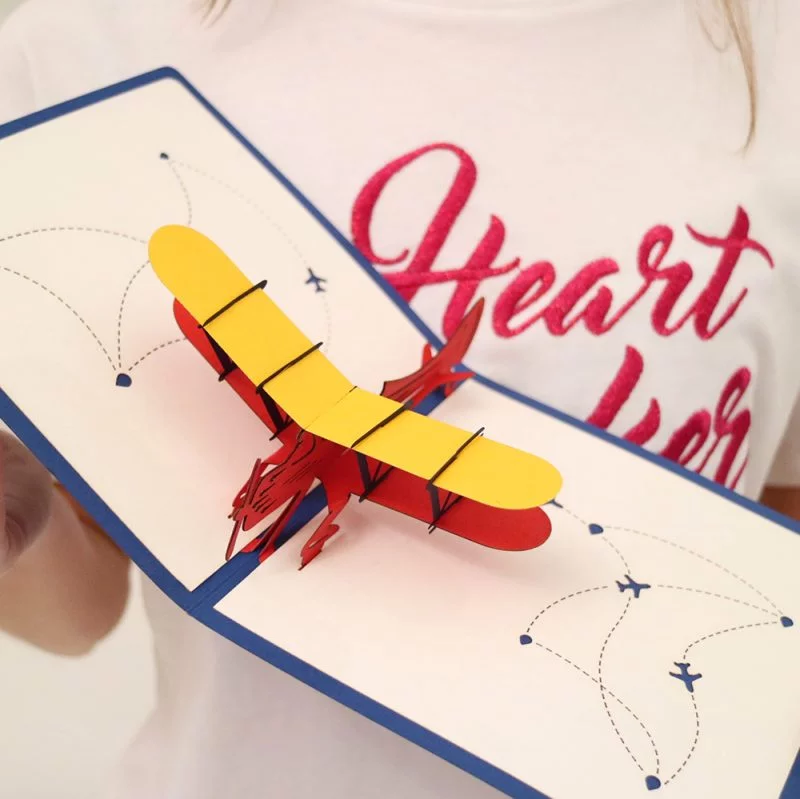 Airplane 3D Greeting Card