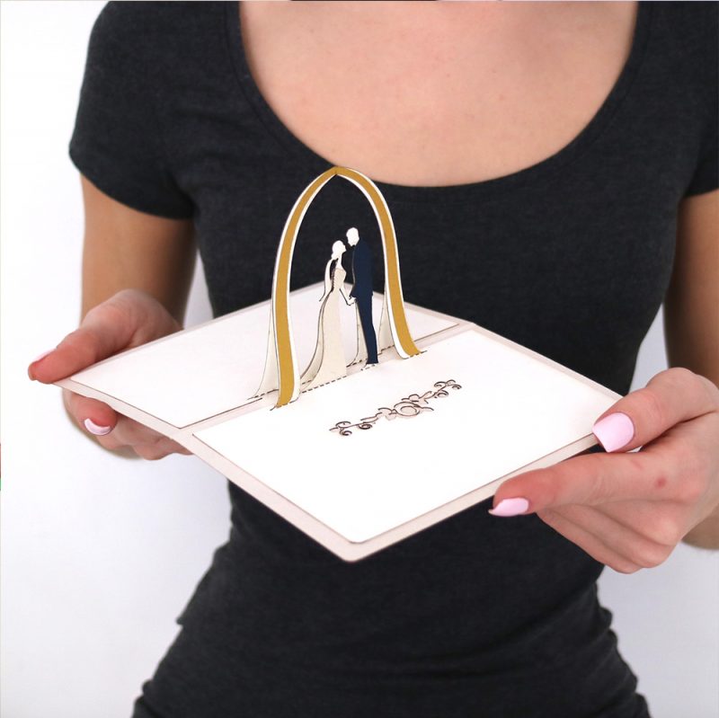 Wedding Invitation 3D Greeting Card