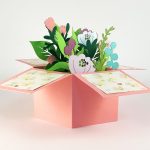 Pink 3D Box with Flowers