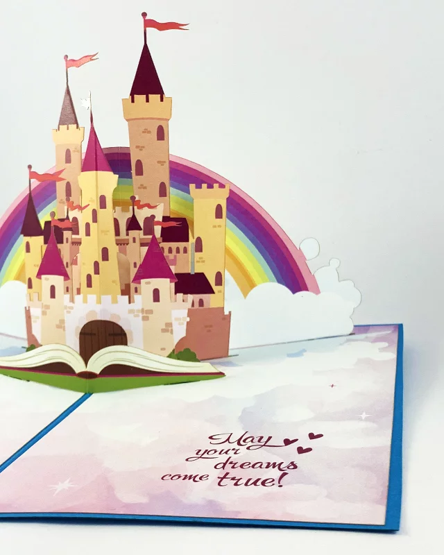 Encouraging Greeting Card with Magical Castle - Image 2