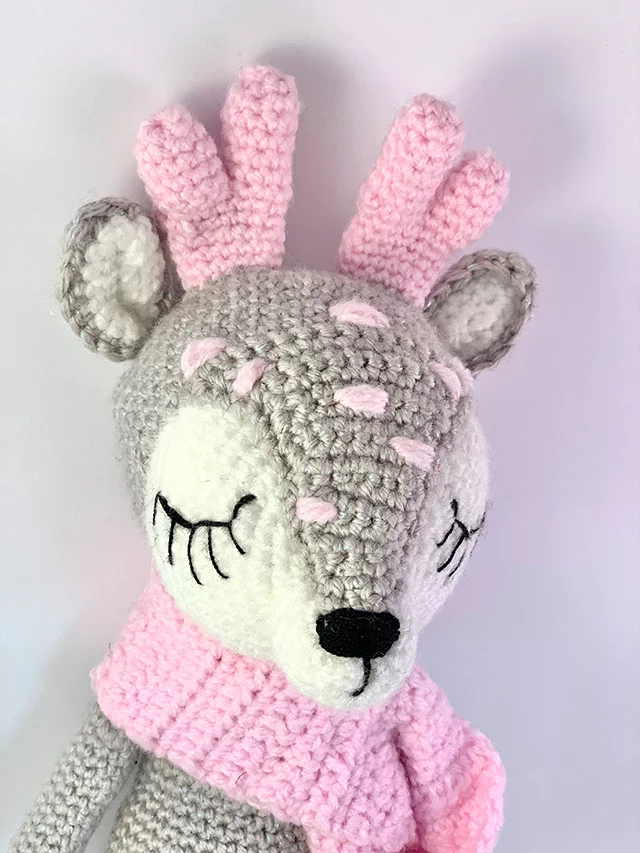 Grey Deer Knitted Toy - Image 4