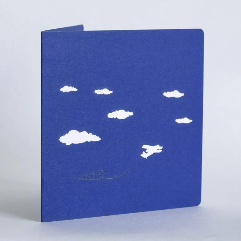 Airplane 3D Greeting Card - Image 2