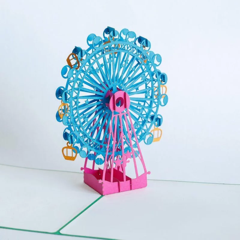 Ferris wheel 3D Greeting Card