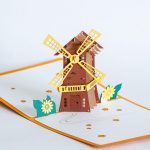 Windmill 3D Greeting Card