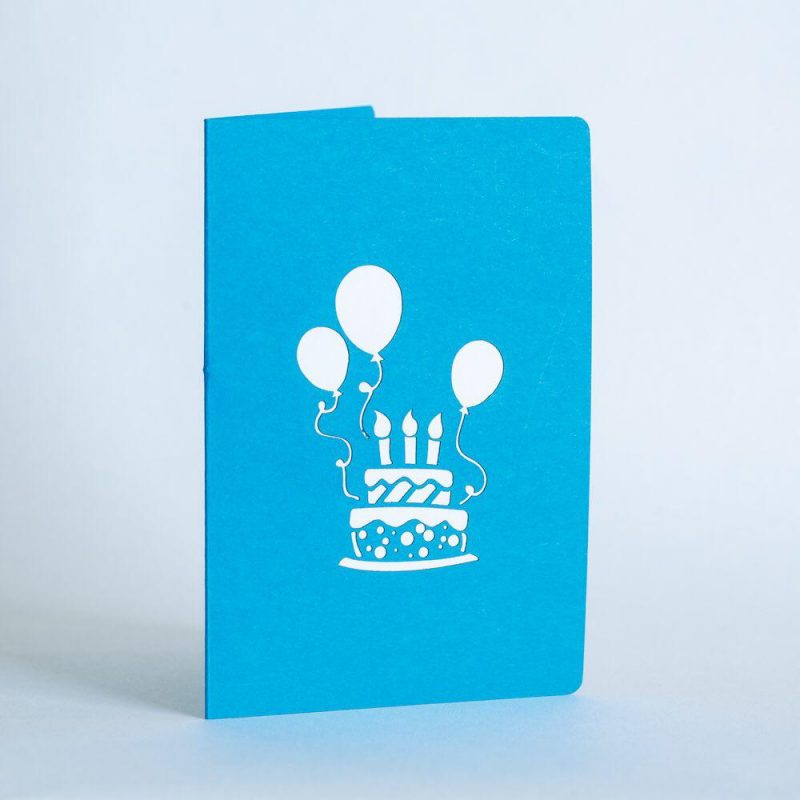 Happy Birthday Greeting Card with 3D Box of Balloons - Image 5