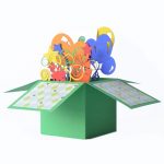 Happy Birthday Green 3D Greeting Box