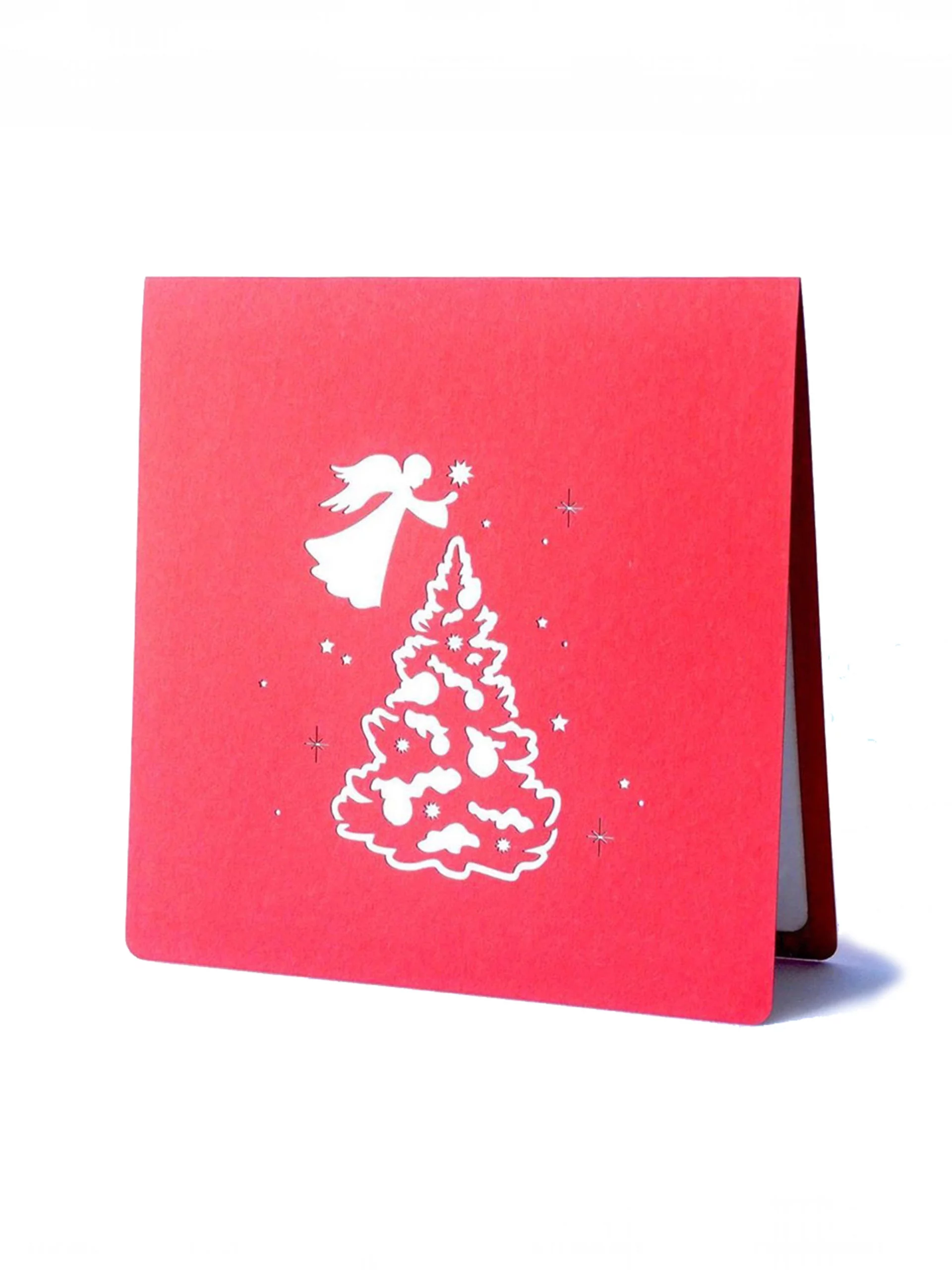 Merry Christmas Greeting Card with large 3D Christmas Tree - Image 2