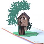 Treehouse 3D Greeting Card