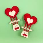 Heart-Shaped Valentine Card