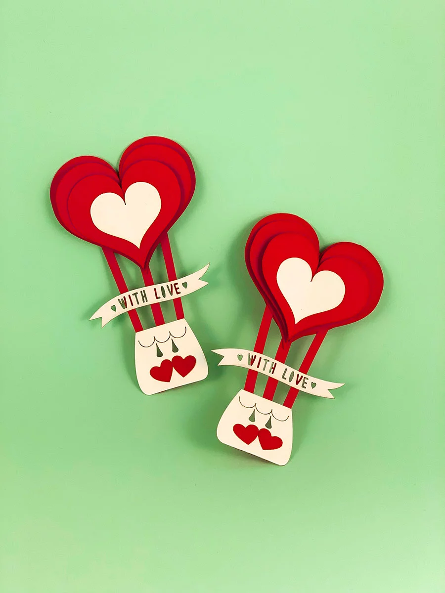 Heart-Shaped Valentine Card