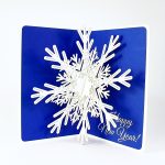 Snowflake Happy New Year Greeting Card