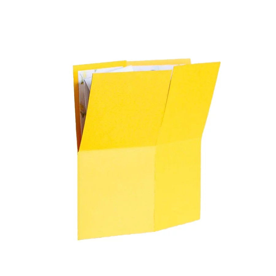 Yellow 3D Greeting Box with Flowers - Image 2