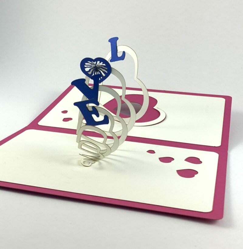 Love Word 3D Greeting Card