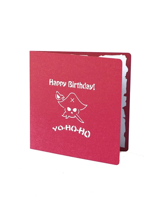 3D Pirate Ship Birthday Card