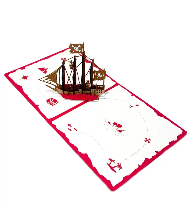 3D Pirate Ship Birthday Card - Image 4