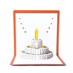 Happy Birthday Greeting Card with 3D Pop-Up Cake