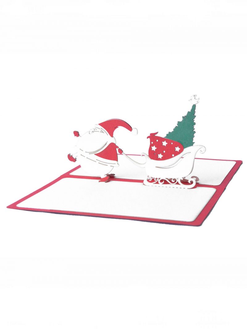 Merry Christmas Greeting Card with 3D Santa Claus - Image 4