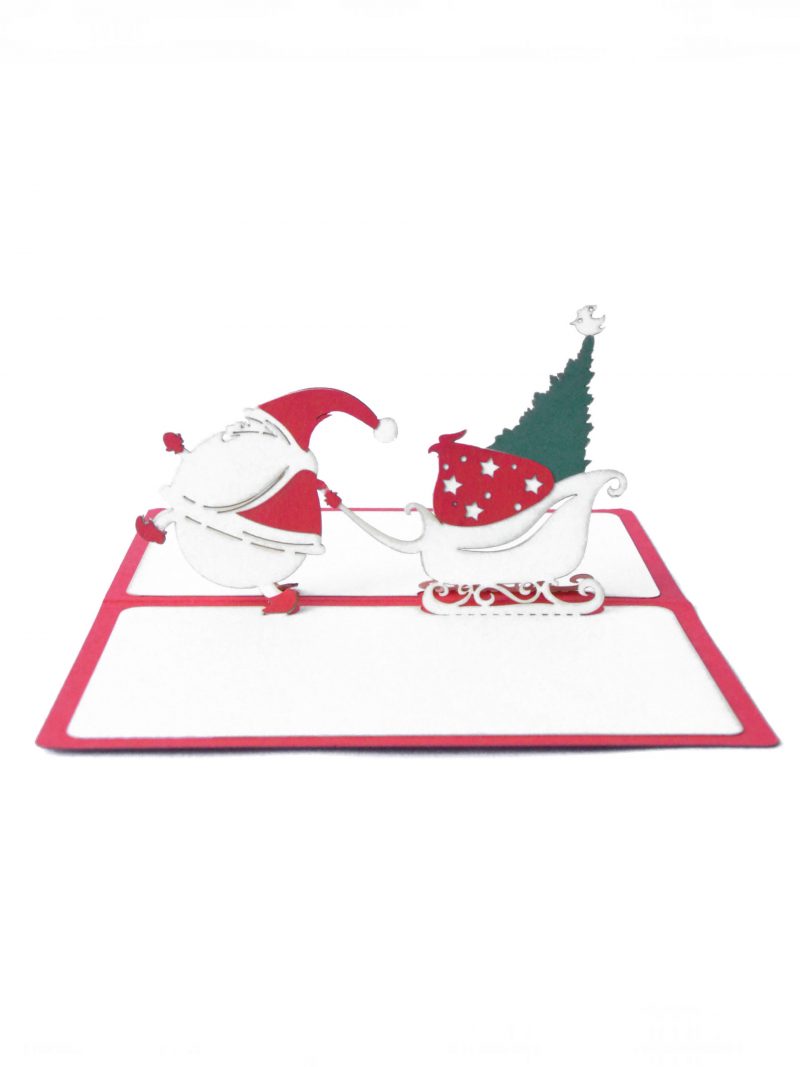 Merry Christmas Greeting Card with 3D Santa Claus - Image 5