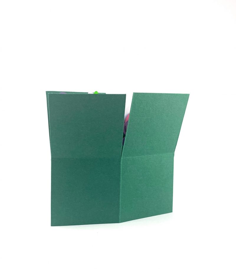 Green Flowers 3D Greeting Box - Image 2