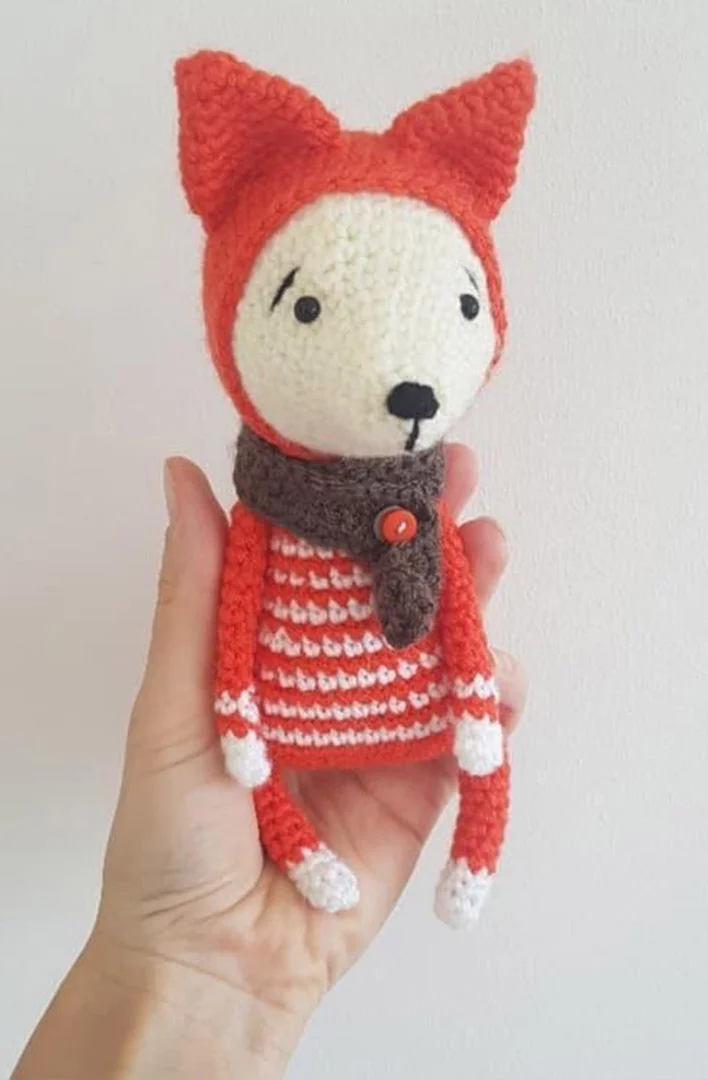 Red Fox Knitted Toy - Image 2