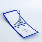 Eiffel Tower, Paris 3D Greeting Card